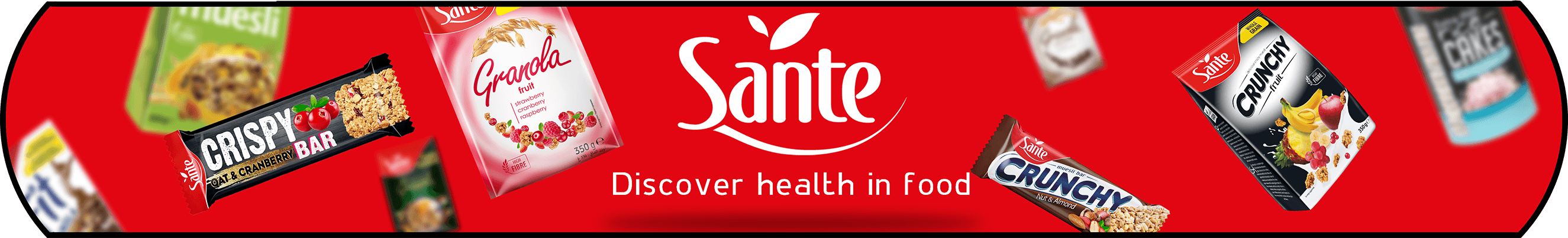 Sante Light Snacks Banner